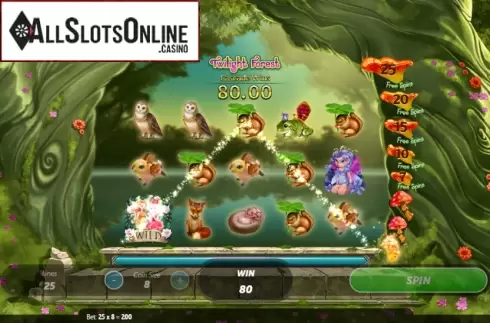 Win Screen 2. Twilight Forest from Roxor Gaming