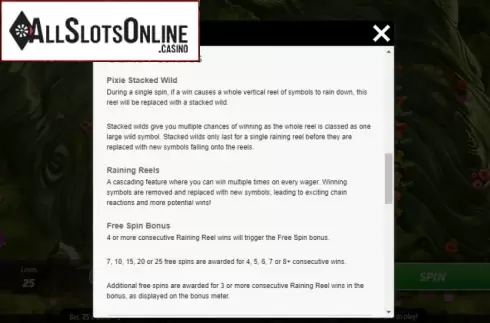 Info. Twilight Forest from Roxor Gaming