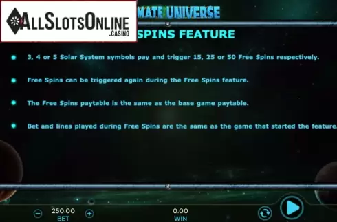 Ultimate Universe. Ultimate Universe from 888 Gaming