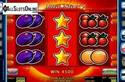 Game workflow 4. Ultra Star Deluxe from Novomatic