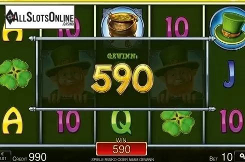 Big win screen. Under the Rainbow HD from Merkur