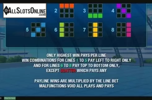Paytable 4. Vacation Station Deluxe from Playtech