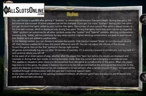 Screen5. Valley of Pharaohs from Booming Games