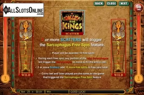 Screen4. Valley of the Kings from Gamesys