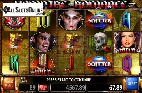 Screen2. Vampire Romance from Casino Technology