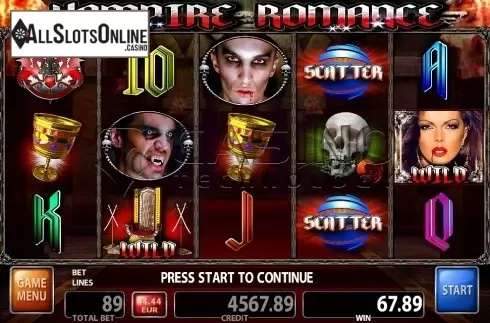 Screen4. Vampire Romance from Casino Technology