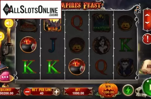 Reel Screen. Vampires Feast (TPG) from Triple Profits Games