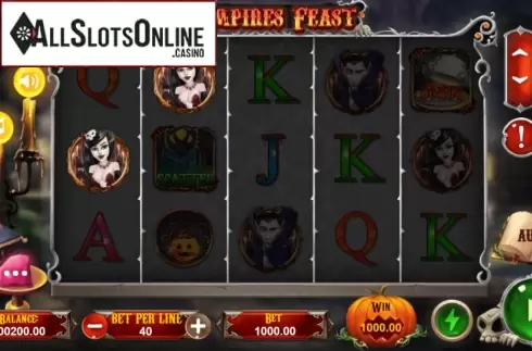 Win Screen. Vampires Feast (TPG) from Triple Profits Games