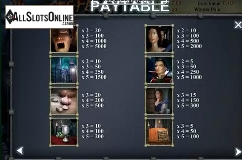 Screen2. Vampires Feast Super Spin from SkillOnNet