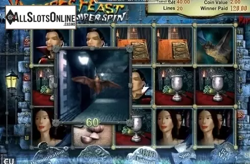 Screen6. Vampires Feast Super Spin from SkillOnNet