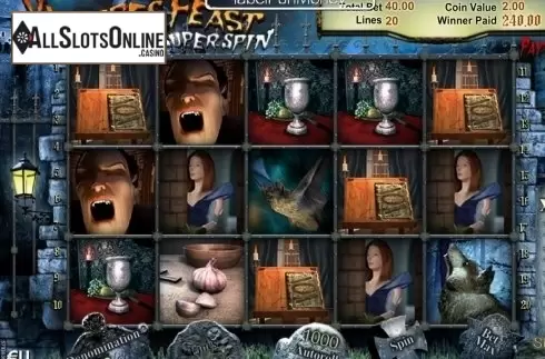 Screen8. Vampires Feast Super Spin from SkillOnNet