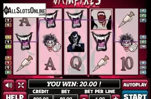 Win Screen. Vampires (PlayPearls) from PlayPearls