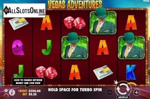 Reel Screen. Vegas Adventures with Mr Green from Pragmatic Play