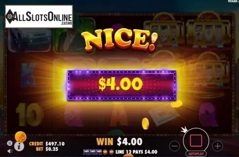 Win Screen 2. Vegas Adventures with Mr Green from Pragmatic Play
