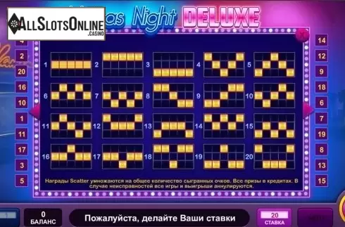 Game workflow 5. Vegas Night Deluxe from InBet Games