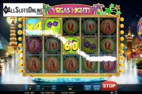 Wild Win screen. Vegas Nights (Evoplay) from Evoplay Entertainment
