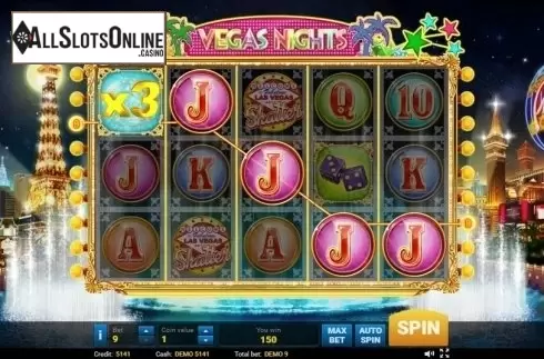 Multiplier screen . Vegas Nights (Evoplay) from Evoplay Entertainment