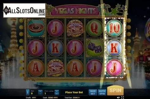 Scatter screen. Vegas Nights (Evoplay) from Evoplay Entertainment