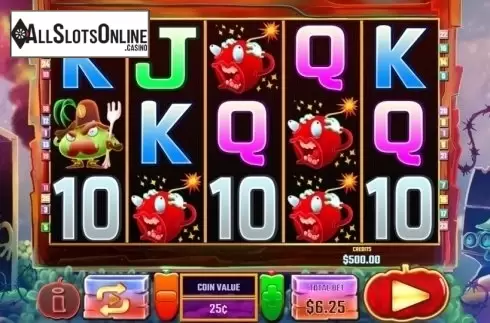 Reel Screen. Vegetable Wars from MultiSlot