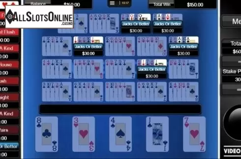 Game Screen. Video Poker (CORE Gaming) from CORE Gaming