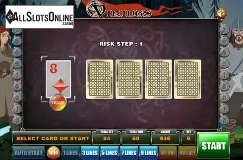 Gamble game . Vikings (GameX) from GameX