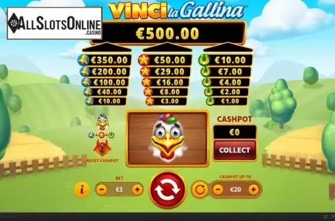Reel Screen. Vinci La Gallina from Skywind Group