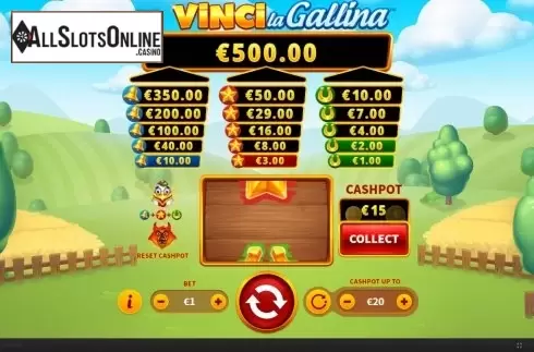 Win Screen 2. Vinci La Gallina from Skywind Group