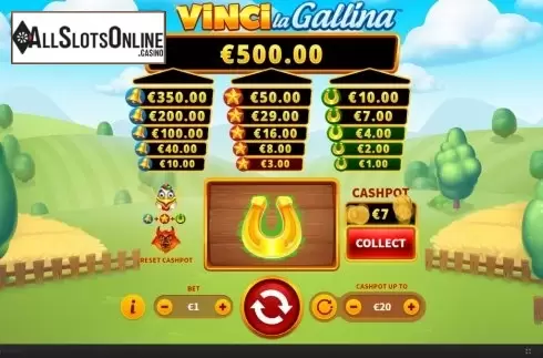 Win Screen 4. Vinci La Gallina from Skywind Group