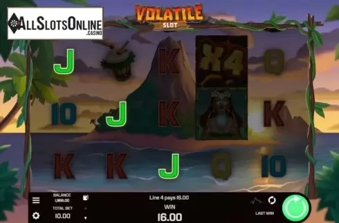 Win Screen 1. Volatile Slot from Golden Rock Studios