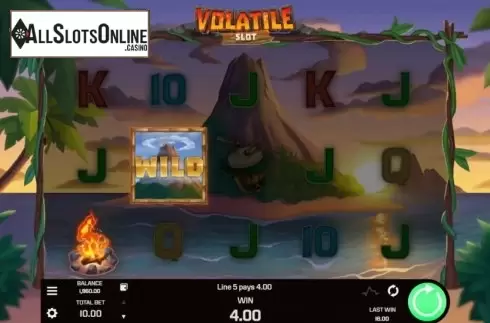 Win Screen 2. Volatile Slot from Golden Rock Studios