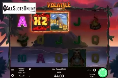 Win Screen 3. Volatile Slot from Golden Rock Studios