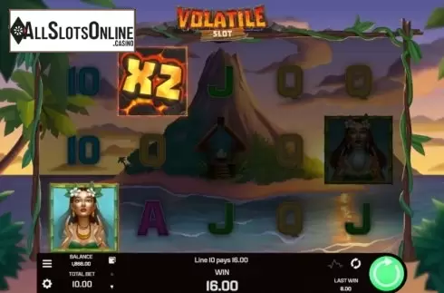 Win Screen 4. Volatile Slot from Golden Rock Studios