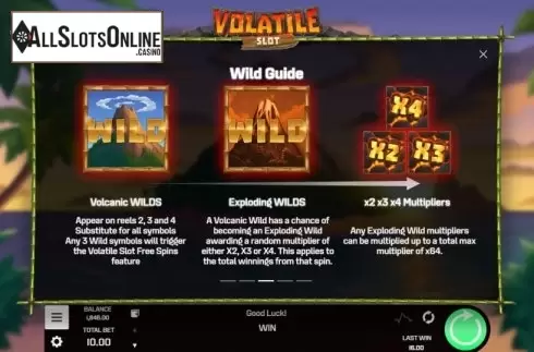 Features 1. Volatile Slot from Golden Rock Studios