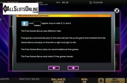Features 2. Way Out Wilds from High 5 Games