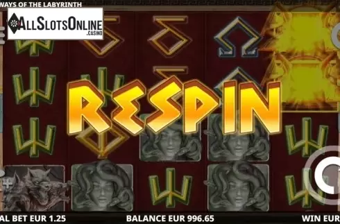 Respin Feature. Ways of Labyrinth from Leander Games
