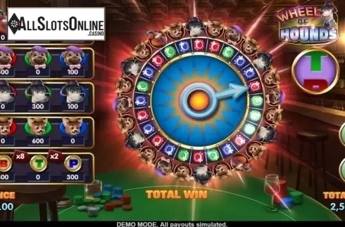 Game Screen 2. Wheel of Hounds from Asylum Labs Inc.