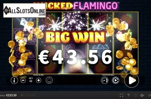Win screen 2. Wicked Flamingo from Skywind Group