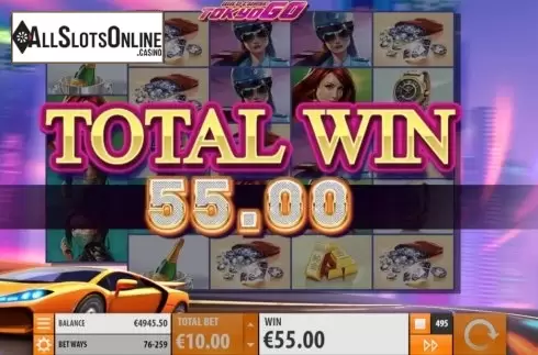 Total Win. Wild Chase: Tokyo Go from Quickspin