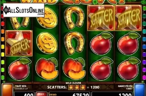 Screen 2. Wild Clover from Casino Technology