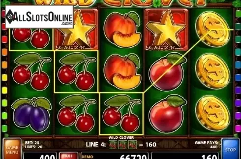 Screen 3. Wild Clover from Casino Technology