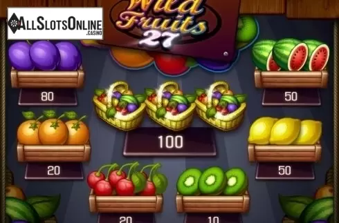 Paytable. Wild Fruits (Apollo Games) from Apollo Games
