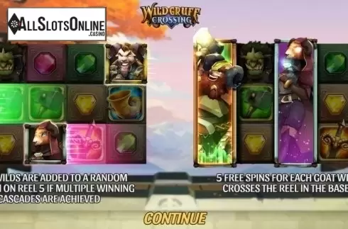 Start Screen. Wild Gruff Crossing from Mighty Finger