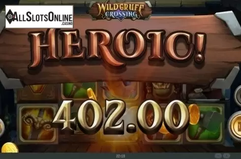 Win Screen. Wild Gruff Crossing from Mighty Finger