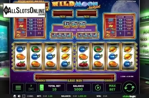 Reel Screen . Wild Moon Jackpot 5k from StakeLogic