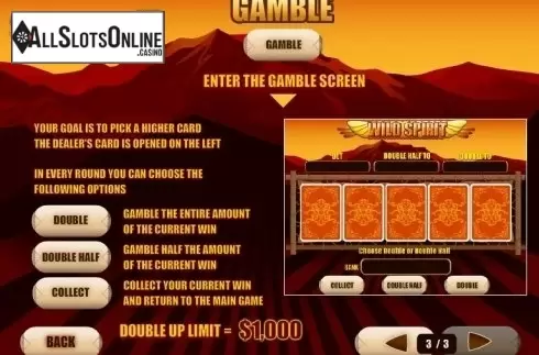 Paytable 3. Wild Spirit (Playtech) from Playtech