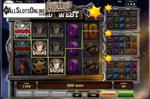 Win Screen . Wild West Hi-Roller (Novomatic) from Novomatic