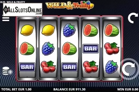 Reel Screen. Wild and Fruity from Leander Games