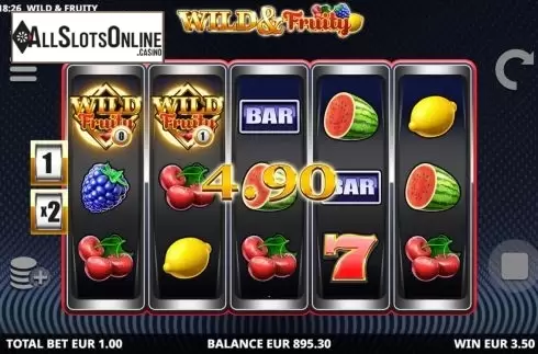 Win Screen 3. Wild and Fruity from Leander Games