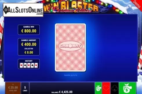 Gamble. Win Blaster Christmas Edition from Gamomat