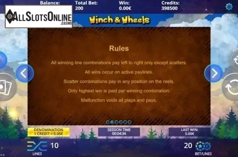 Game Rules. Winch & Wheels from DLV